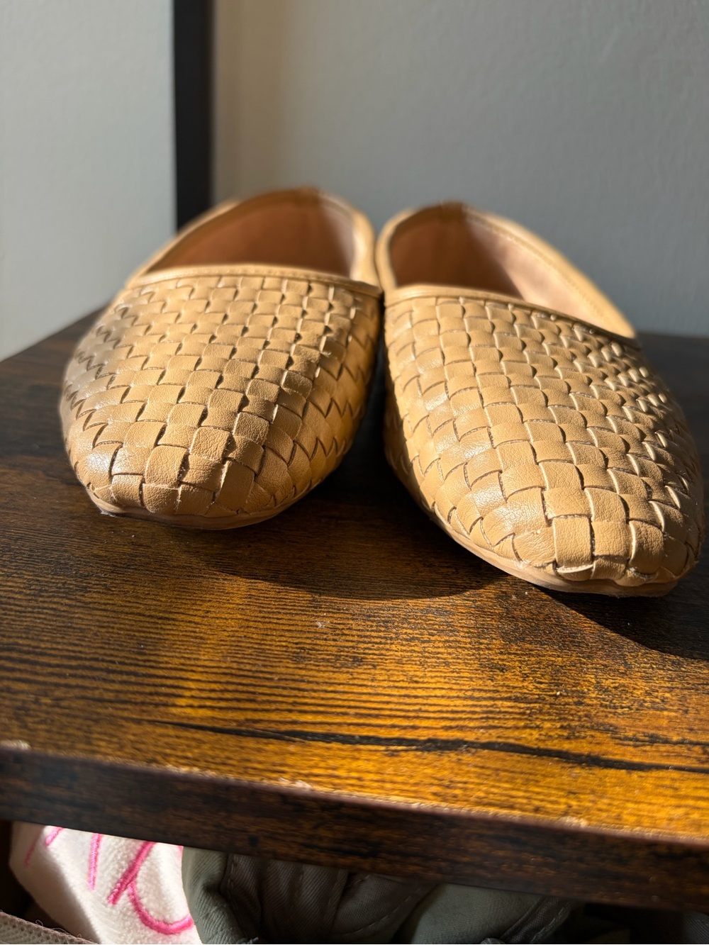 Universal Thread Woven Tan Women's Slip-On Flats - Picture 3 of 5